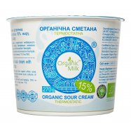 Сметана Organic Milk органическая термостатная 15% 270г Image - 1