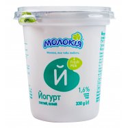 Йогурт Молокія Белый густой 1,6% 330г Image - 1