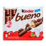Вафли Kinder Bueno с молочно-ореховой начинкой 43г*3уп 129г Image - 1