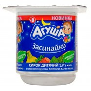 Творожок Агуша Засинайко клубника-банан-мелисса 3,9% 100г Image - 1