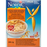 Хлопья Nordic 4 вида зерновых с овсяными отрубями 600г Image - 1