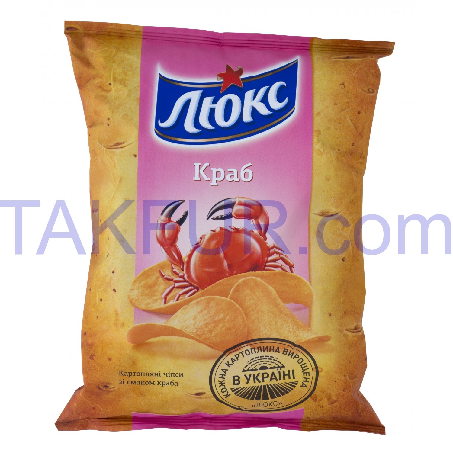 Чипсы Люкс со вкусом краба картофельные 133г купить онлайн с доставкой ...