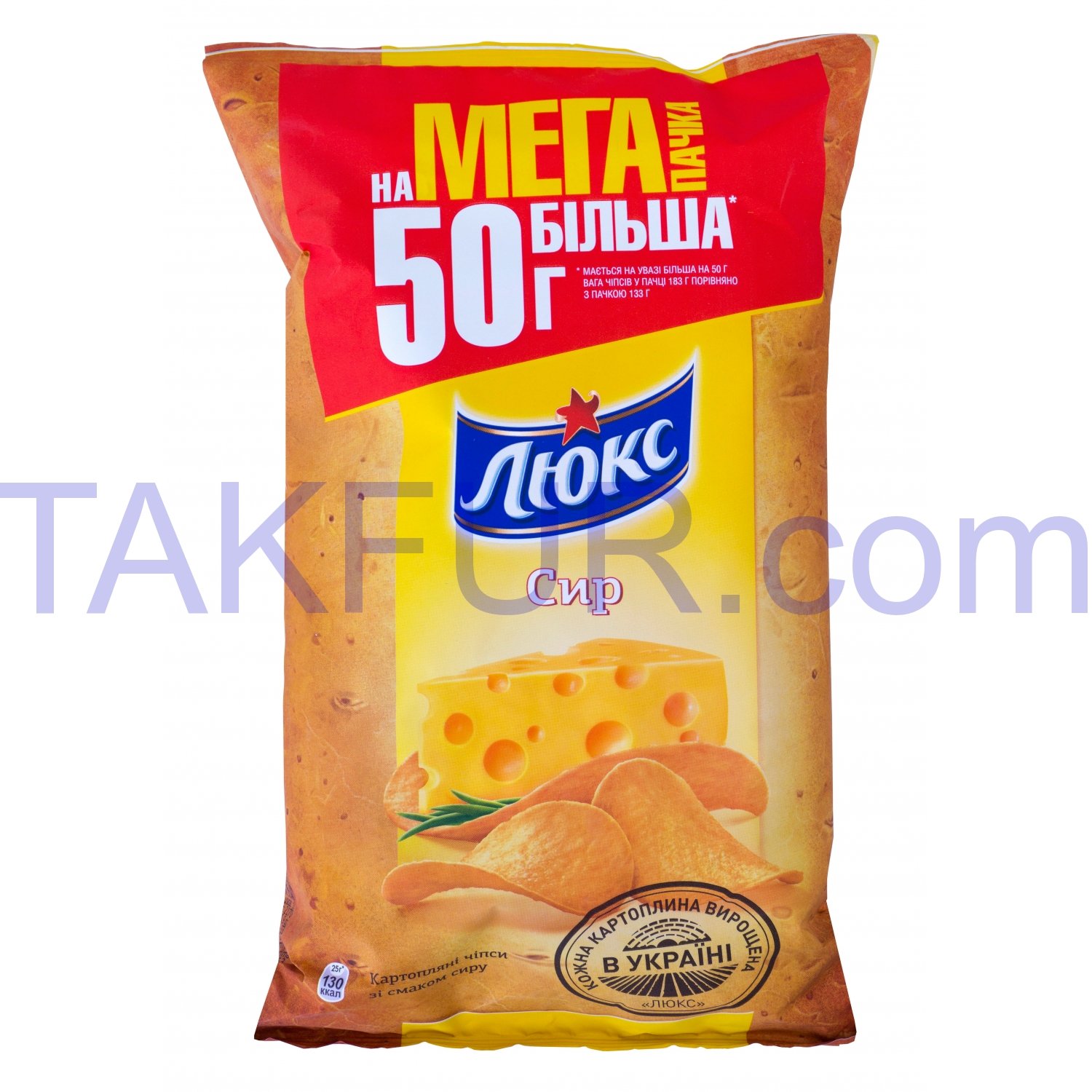 Чипсы Люкс со вкусом сыра картофельные 183г купить онлайн с доставкой в ...