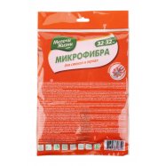 Салфетка Мелочи Жизни Микрофибра д/стекол/зеркал 32х32см 1шт Image - 2