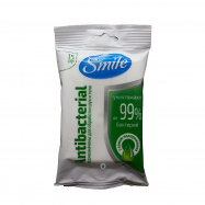 SMILE ВОЛ.СЕРВ.АНТИСЕПТ.15ШТ Image - 1