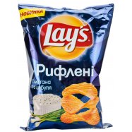 Чипсы Lay`s Рифленые картофельные со вкус сметан и лука 133г Image - 1
