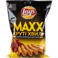 Чипсы Lay`s Maxx картофельные вкус куриных крыл барбекю 120г Image - 1