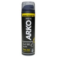 Гель Arko Men 2в1 для бритья и умывания черный 200мл Image - 1