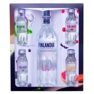 Набор Finlandia водка+миниатюры Finlandia водок 0.5л+4*0.05л Image - 1