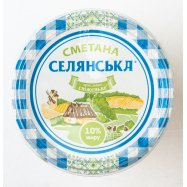 Сметана Селянська 10% 350г стакан Image - 4