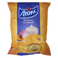 Чипсы Люкс со вкусом сметаны и лука картофельные 133г Image - 1