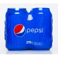 Напиток Pepsi безалькогольный сильногазиров 0,33л*4шт 1,32л Image - 2