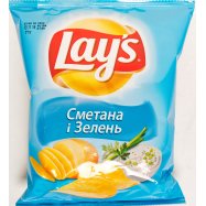 Чипсы Lay`s картофельные со вкусом сметаны и зелени 71г Image - 6