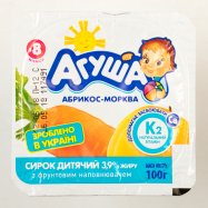 Творожок Агуша абрикос-морковь для детей от 8 мес 3,9% 100г Image - 4
