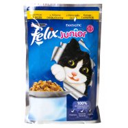 Корм для котят Purina Felix Fantastic с курицей в желе 100г Image - 1