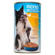 Корм Reno полнорац/с мясом птицы в желе д/взр/собак 1240г Image - 1