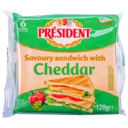 Сыр Presiden Ched плав д/санд 120г Image - 1