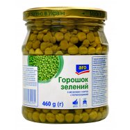 Горошек Aro зеленый из мозговых сортов консервированный 460г Image - 1