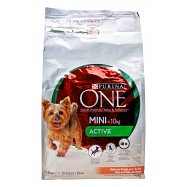 Корм для собак Purina One Mini Active курица/рис сухой 1,5кг Image - 1