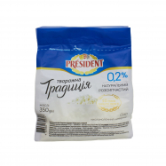 Творог President Творожная традиция 0.2% 350г Image - 2