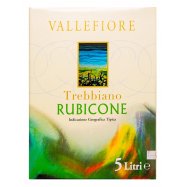 Вино Vallefiore Треббиано Рубикон сухое белое 11% 5л. Image - 1