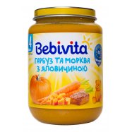 Пюре Bebivita тыкв/морк/говяд 190г Image - 1