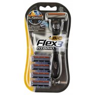 Бритва BIC Flex 3 Hybrid д/бр ручка + сменные кассеты 4шт Image - 1