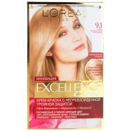 Крем-краска L`Oreal Paris Excel Cr 9.1 Оч свет-рус Пепел 1шт Image - 1