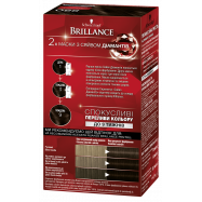 Крем-краска для волос Brillance 880 Темный каштан 1шт Image - 3