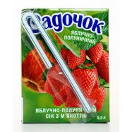 Сок Садочок Яблочно-клубничный с мякотью 0,2л Image - 4