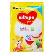 Каша Milupa Манная с фруктами сухая молочная с 6 мес 210г Image - 1