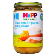 Пюре мясо-овощное HiPP Organic овощи/рис/инд с 12 мес 220г Image - 1