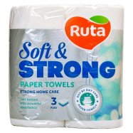 Полотенце бумажное Ruta Soft & Strong 3-слойное 2шт Image - 1