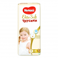 Подгузники-трусики Huggies Elite Soft 5 размер 12-17кг 38шт Image - 3