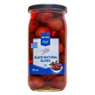 Оливки Мetro Chef черные с косточкой 370мл Image - 1