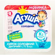 Сырок Агуша 4,1% сладкий 100г Image - 4