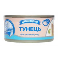 Тунец Аквамарин филе в собственном соку 185г Image - 1