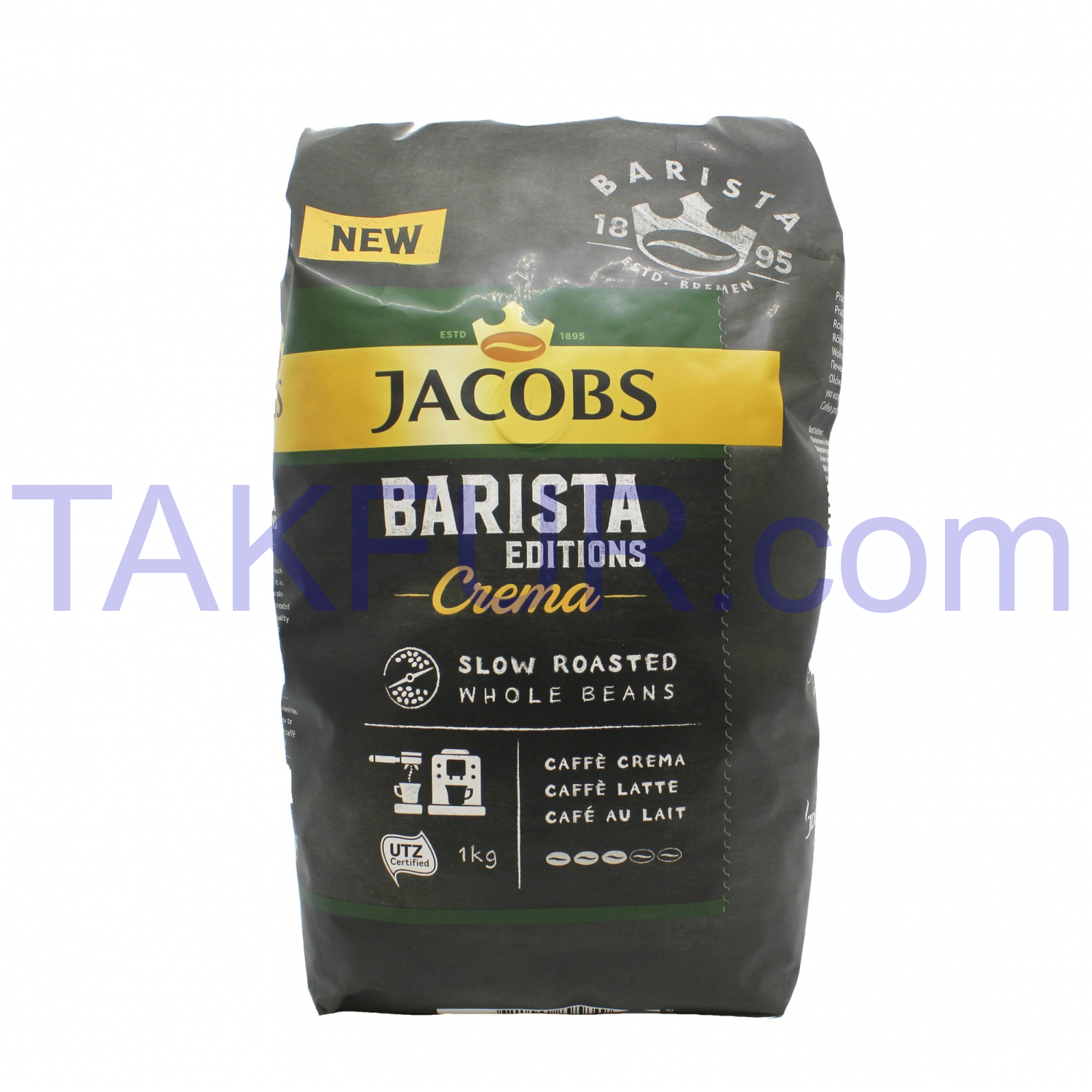 Кофе Jacobs Crema Barista editions жареный в зернах 1кг купить онлайн с ...