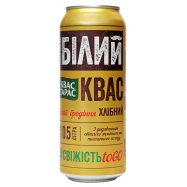 Квас Квас Тарас Белый хлебный нефильтров сильногаз 0,5л ж/б Image - 1