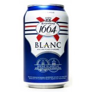 Пиво Kronenbourg 1664 Blanc пшеничное светлое 4,8% 0,33л ж/б Image - 2