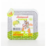 Паста твор Яготин д/діт ябл 4,2% ст 100г Image - 1