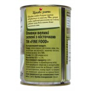 Оливки Fine Food зеленые с косточкой крупные 420г Image - 2