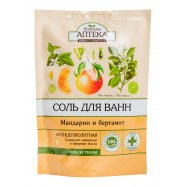 Соль для ванн Зеленая Аптека Мандарин и бергамот 500г Image - 1