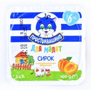 Творожок Простоквашино для малят Абрикос 3.4% 4*100г Image - 6