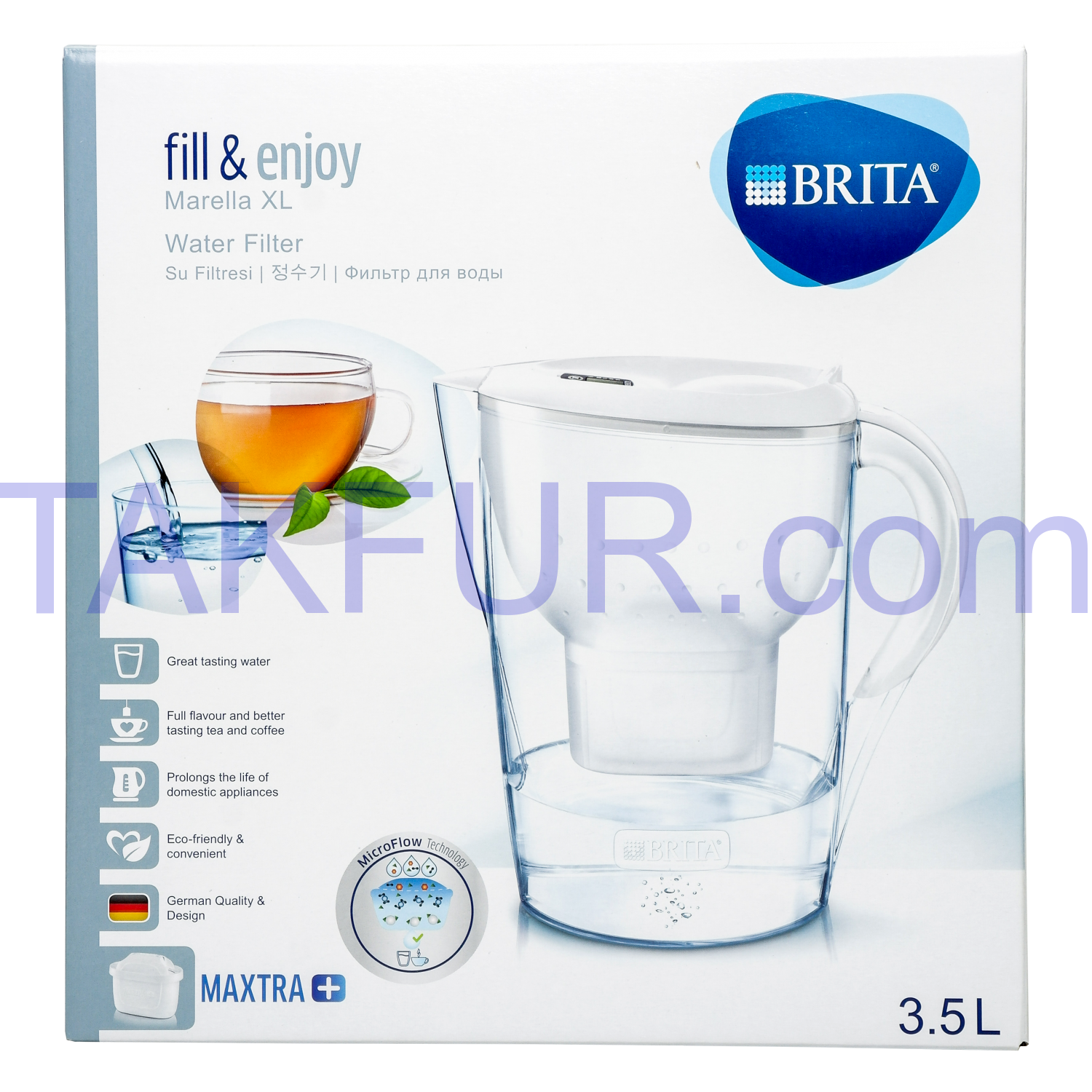 Фильтр-кувшин для воды Brita Marella XL белый 3,5л купить онлайн с ...