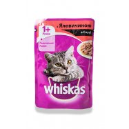 Корм д/взрослых котов Whiskas с говядиной в соусе 100г Image - 4