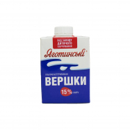 Сливки Яготинські ультрапастеризованные 15% 500г Image - 1