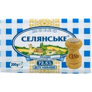 Масло Селянське 72,5% соленое сл/сливочное крестьянское 200г Image - 1