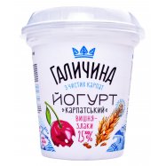 Йогурт Галичина Карпатский вишня-злаки 2,5% 280г Image - 1